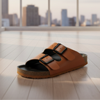 Generic Unisex Cork Fashionable, Comfortable And Trendy Cork Sandals (Tan)