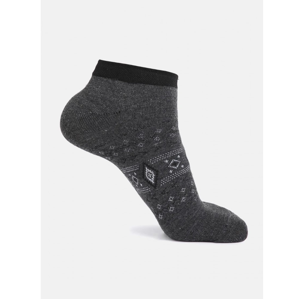 Generic 4 Pairs Unisex Casual Cotton Blended Printed Ankle length Socks (Assorted)