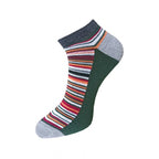 Generic 3_Pair Set Unisex Casual Cotton Striped Ankle Length Socks (Multicolor)
