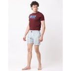 Generic Pack_of_2 Men's Polycotton Checked Boxer Shorts (Multicolor)