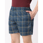 Generic Pack_of_2 Men's Polycotton Checked Boxer Shorts (Multicolor)