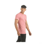 Generic Pack of 2 Men's Casual Cotton Solid Short Sleeve Tshirts (Multicolor)