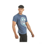 Generic Pack of 2 Men's Casual Cotton Printed Short Sleeve Tshirts (Multicolor)