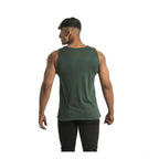 Generic Pack of 2 Men's Casual Cotton Printed Sleeveless Sleeve Tshirts (Multicolor)