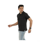 Generic Pack of 2 Men's Casual Cotton Solid Short Sleeve Tshirts (Multicolor)