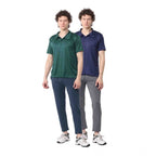 Generic Pack of 2 Men's Casual Cotton Blend Solid Short Sleeve Tshirts (Multicolor)