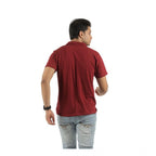 Generic Pack of 2 Men's Casual Cotton Solid Short Sleeve Tshirts (Multicolor)