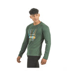 Generic Pack of 2 Men's Casual Cotton Printed Full Sleeve Tshirts (Multicolor)