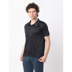 Generic Pack of 2 Men's Casual Cotton Blend Solid Short Sleeve Tshirts (Multicolor)