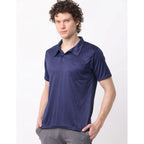 Generic Pack of 2 Men's Casual Cotton Blend Solid Short Sleeve Tshirts (Multicolor)