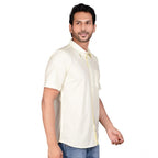 Generic Men's Casual Cotton Half Sleeve Solid Shirt (Lemon)