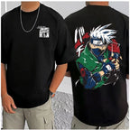 Generic Men's Casual Cotton Blend Printed Round Neck Half Sleeve T-Shirt (Black)