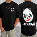 Generic Men's Casual Cotton Blend Printed Round Neck Half Sleeve T-Shirt (Black)