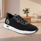 Generic Men's Casual Mesh Lace-ups Casual Shoes (Black)