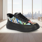 Generic Men's Casual Synthetic Lace-ups Casual Shoes (Black)