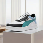 Generic Men's Casual Synthetic Lace-ups Casual Shoes (White)