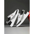 Generic Men's Casual Synthetic Lace-ups Casual Shoes (White)