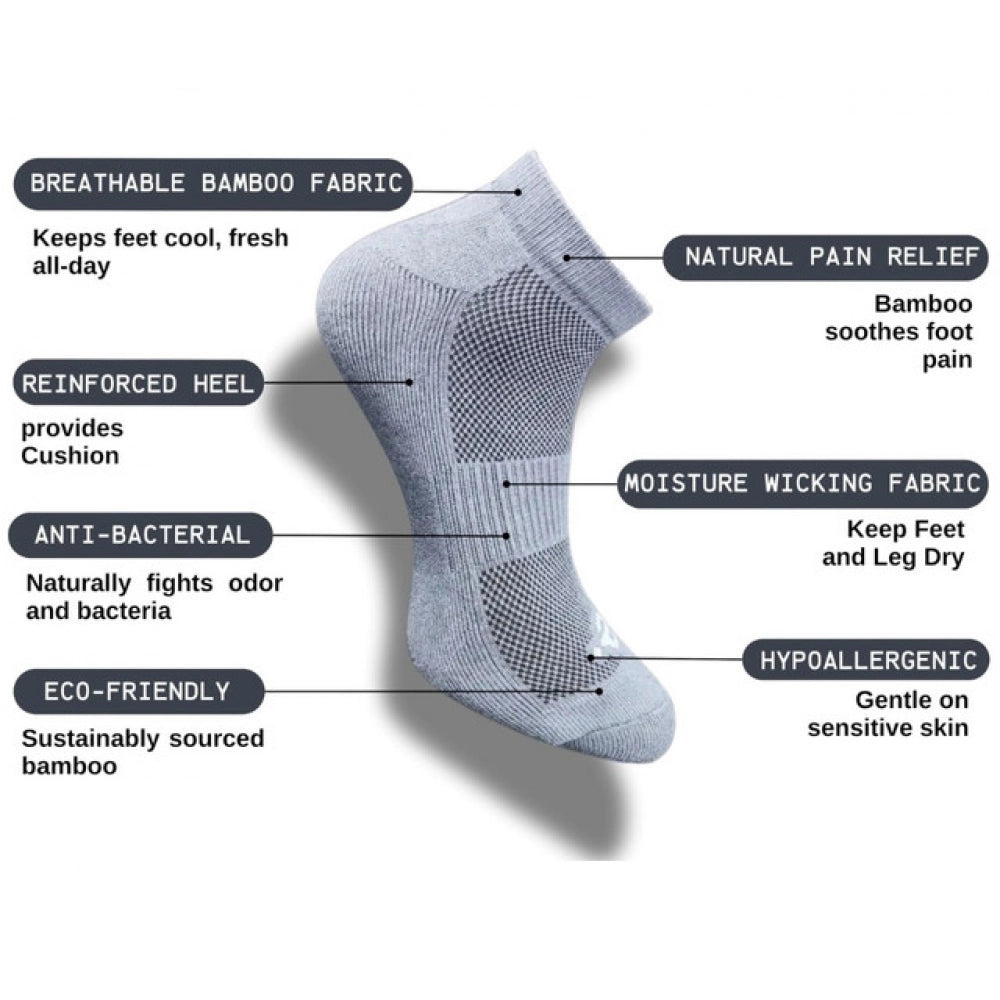 Generic 3_Pair Set Unisex Casual Cotton Printed Low Cut Socks (Multicolor)