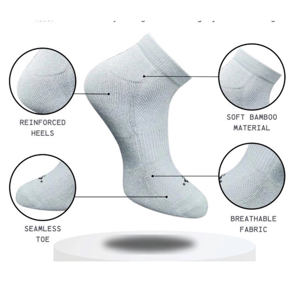 Generic 3_Pair Set Unisex Casual Cotton Printed Low Cut Socks (Multicolor)