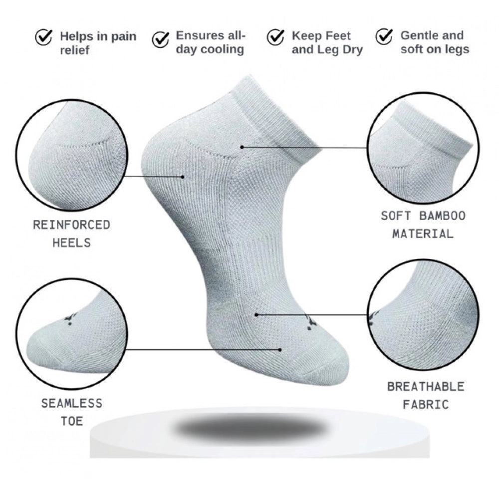 Generic 3_Pair Set Unisex Casual Cotton Printed Low Cut Socks (Multicolor)