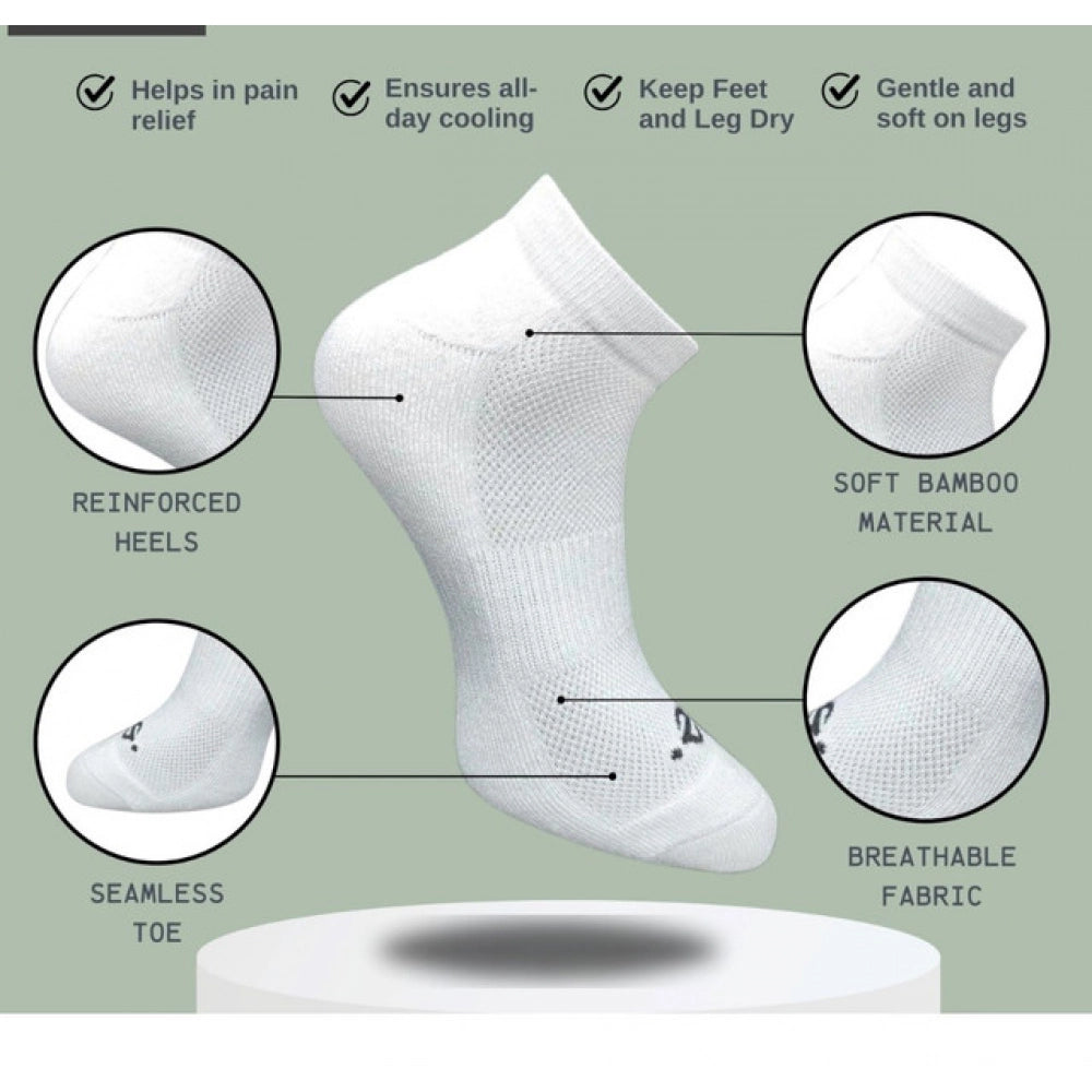 Generic 3_Pair Set Unisex Casual Cotton Printed Low Cut Socks (Multicolor)