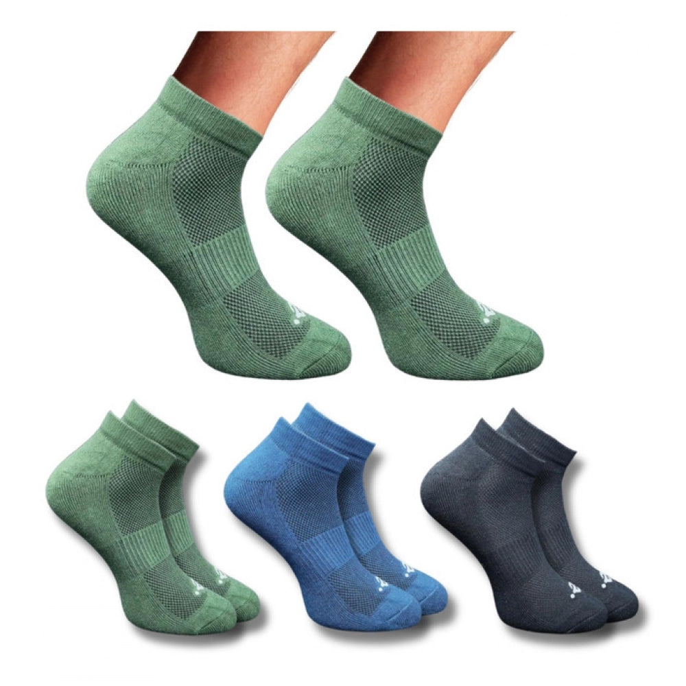 Generic 3_Pair Set Unisex Casual Cotton Printed Low Cut Socks (Multicolor)