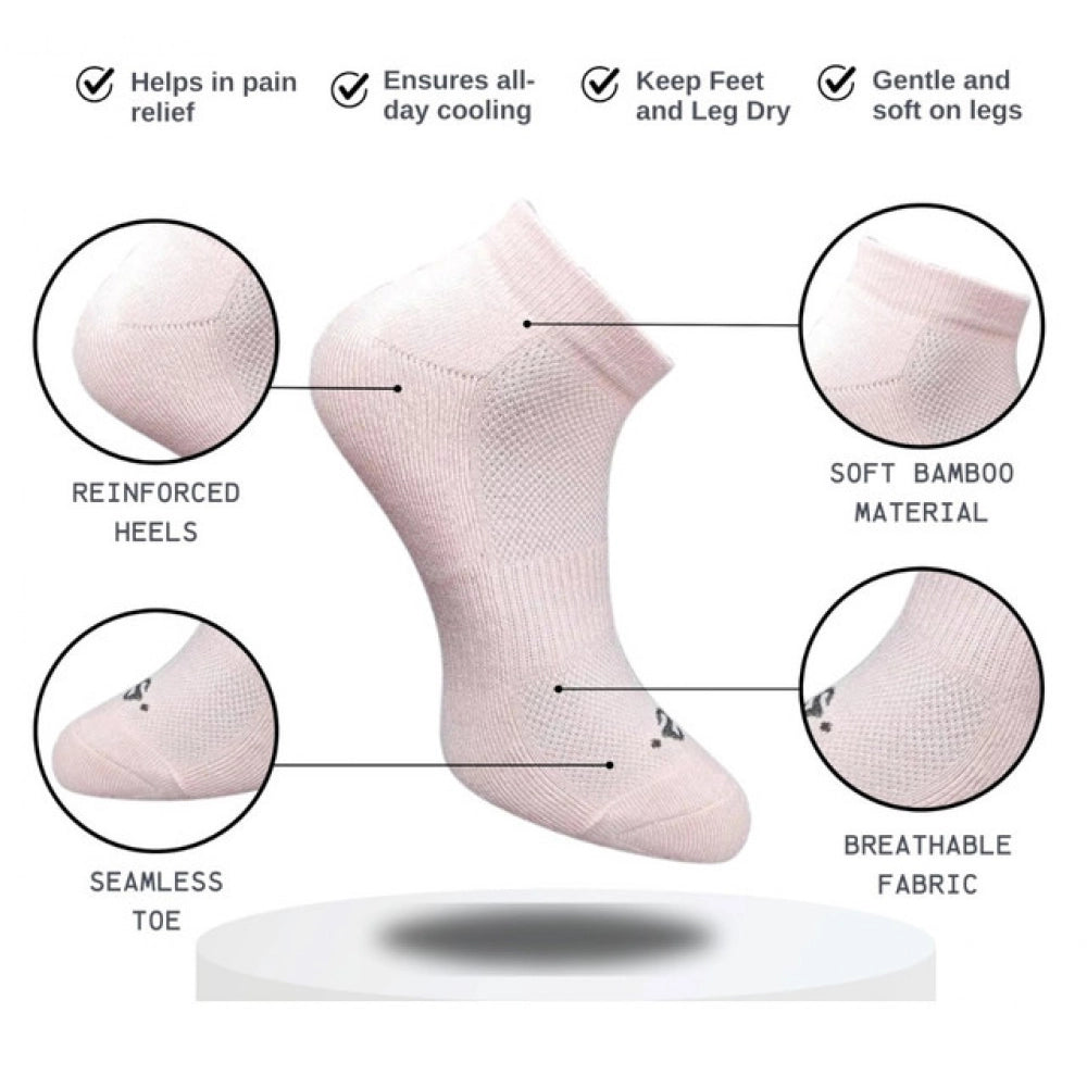 Generic 3_Pair Set Unisex Casual Cotton Printed Low Cut Socks (Multicolor)