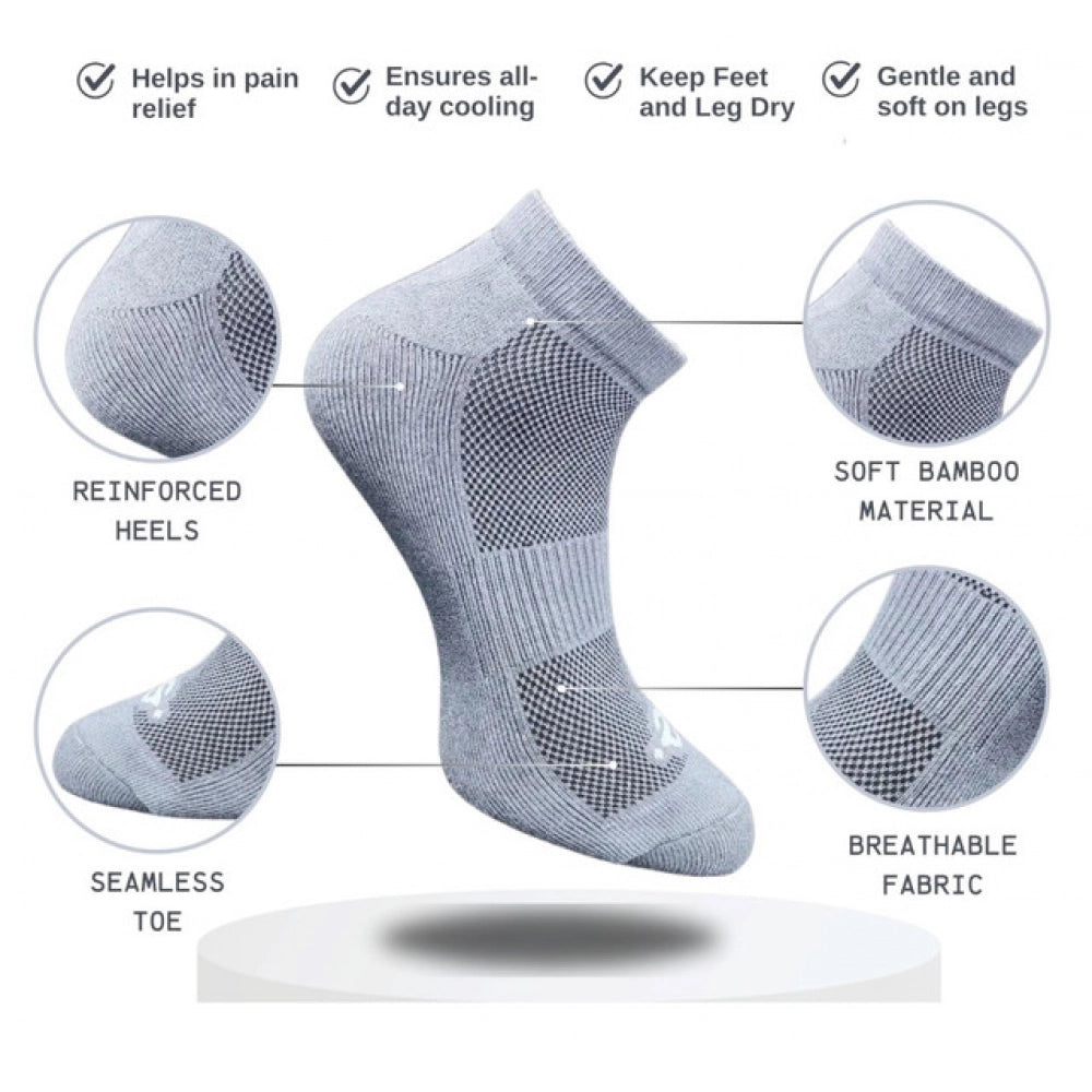 Generic 3_Pair Set Unisex Casual Cotton Printed Low Cut Socks (Multicolor)