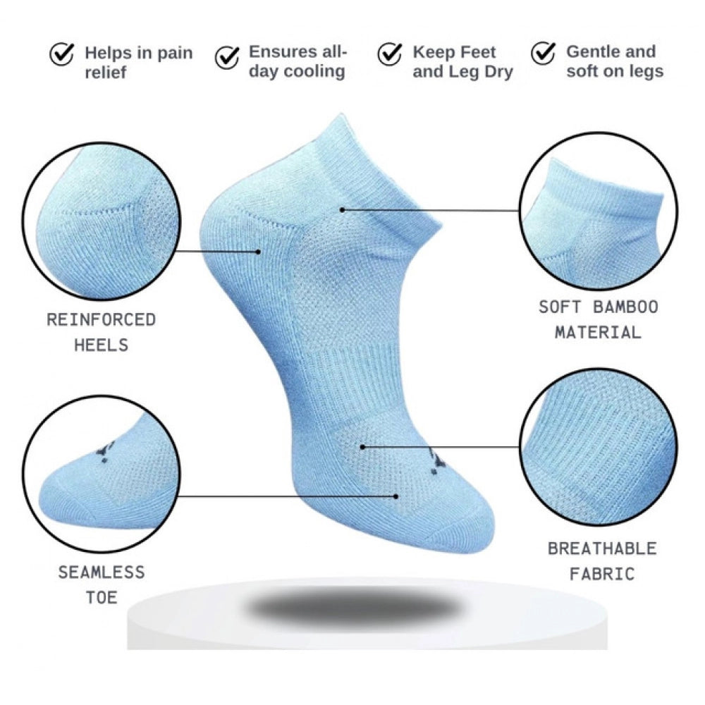 Generic 3_Pair Set Unisex Casual Cotton Printed Low Cut Socks (Multicolor)