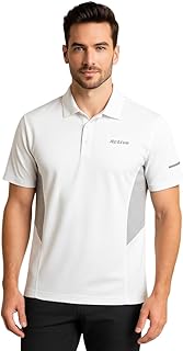 Mens Performance Collared Polo Shirt | Quick Dry, Lightweight, Breathable Sports & Everyday Wear Polo | Athletic Fit