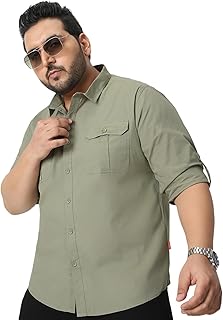 Men's Cotton Full Sleeve Regular Fit Casual Solid Shirt