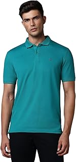 Men's Slim Fit Solid Cotton Blend Polo T-Shirt