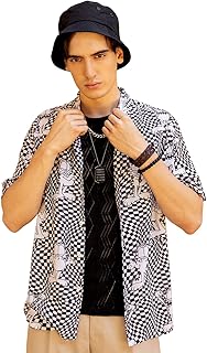 Official Garfield Merchandise Men's Rayon Oversized Fit Collar Shirt